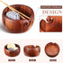 Udefineit Wooden Yarn Bowl Holder for Crocheting, 6.3x3.3" Craft Knitting Bowl with Holes, Handmade Wood Yarn Storage Bowl, Yarn Holder Dispenser ...
