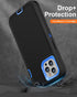 FEIYAR HOME Design for iPhone 11 Pro Max Case with 2 x Tempered Glass Screen Protector, Military Grade Full Body Drop Protective Shockproof Heavy ...
