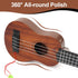 Raimy 17in Kids Ukulele Guitar - 4 Strings Mini Guitar Children Musical Instruments Educational Toys with Picks for Toddler Kids Boys Girls Beginn...