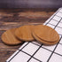 Pack of 4 Bamboo Cup Cover Wooden Coffee Mug, Wooden Tea Glass Drink Cup Lid Set...