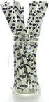 Food With Fashion Cow Party Straws - Cute Disposable Straws for Drinking, Cowhide Printed for Barnyard Party, 25 Pack...