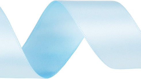 VATIN Double Face Light Blue Satin Ribbon 1" Continuous 25 Yards,Blue Polyester Fabric Ribbon use for Bows Bouquet, Gift Wrapping, Floral Arrangem...