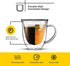 JoyJolt Serene Double Walled Insulated Glasses Coffee Mug (Set of 2) 7.4 Ounces...