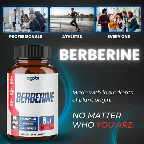 Berberine Supplement with Ceylon, Milk Thistle, Turmeric, Elderberry & More - Support Immune, Cardiovascular & Gastrointestinal - 60 Counts for 2 ...