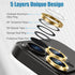 AGVEE 3+3 Camera Lens Protector for iPhone 15 Pro 6.1" / 15 Pro Max 6.7", Bling Diamond & Bling Glitter Metal Ring 9H Tempered HD Glass Camera Pro...