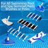 Pool Brush Clip,Pool Pole Clips,Stainless Steel Pool Clips Butterfly V Clip for All Swimming Pool and Spa Skimmer/Nets,Brushes or Poles (6PACK)...