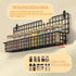 X-cosrack 4 Pack Spice Rack Wall Mount, Upgraded Connectable Seasoning Organizer for Space-Saving, Hanging Spice Storage for Cabinet/Pantry Door (...