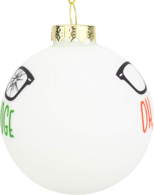 Tree Buddees Oh Fudge Funny Glass Christmas Ornament...