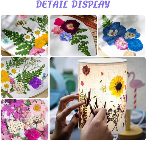 Blaflo 95Pcs Dried pressed Flowers for Resin, Natural Dried Flowers Leaves, Real Herbs Kit for Scrapbooking DIY Art Crafts, Epoxy Jewelry, Candle,...