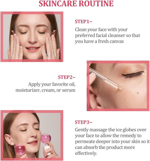 Ice Globes for Facials, New Version Face Globe, Skincare Facial Globe – Ideal Unique Birthday Gifts & Surprises, Elevate Their Beauty Routine with...