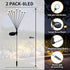 Solar Garden Outdoor Lights - 2 Pack 16LED Solar Powered Firefly Lights Waterproof Swaying Garden Fairy Bulbs for Yard Patio Path Pathway Landscap...