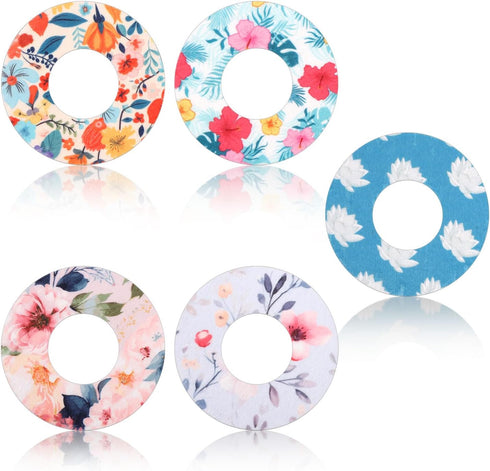 30 Sheets Sensor Covers for Libre 1/2, Waterproof Flower Theme Patches Sensor Case Stickers, Accessories Compatible with Libre (5 Styles)......