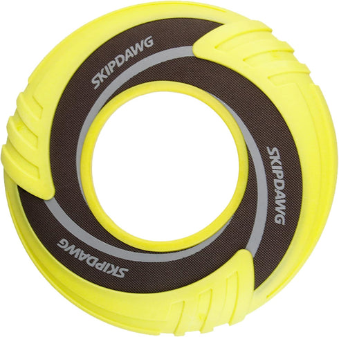 SKIPDAWG Interactive Dog Tug Toy, Dog Flying Disc Dog Water Toy Non-Toxic Light TPR/Nylon Fabric, Pet Training Toys/Outdoor Exercise Toys for Dogs...