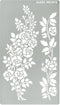 Aleks Melnyk No.269 Metal Stencil, Rose Flower Branch, Rose Vine, Swirls, Leaf Blossom, Small Stencil, 1 PC, Template for Wood Burning, Engraving,...
