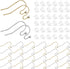 220 Pieces French Earring Hooks Ear Wire Ball Dots in Gold and Silver with 220 Pieces Clear Earring Backs Kit for Jewelry Making Bag Gift...