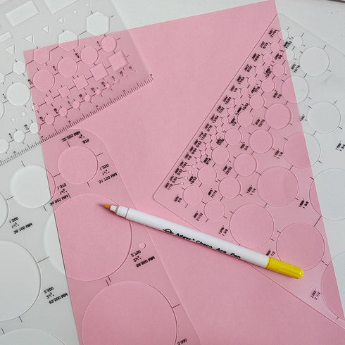 Circle Templates, Drafting Stencils Measuring Tools, Circle Stencil for Drawing, Circle Round Stencil, Drawing Aid Tool, Circle Templates, Circle ...
