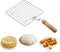 Papad Jali Stainless Steel Wire Roaster Rack Papad Jali With Wooden Handle Roasting Net Roast Grill Chapati Toast Roti Papad And More......