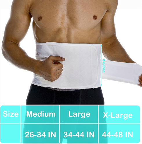 Hernia Belts for Men Abdominal Support Surgical Belly Binder Stomach Wrap Band After Surgery...