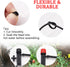 50FT 1/4" Blank Distribution Tubing Drip Irrigation Tubing Drip Irrigation Hose, Garden Watering Tube Line with 15PCS Drip Irrigation Barbed Conne...