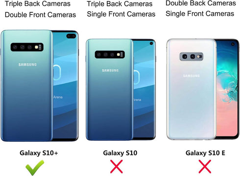 Tekcoo for Galaxy S10 Plus Case, for S10 Plus Wallet Case/PU Leather Case, Luxury Cash Credit Card Slots Holder Carrying Folio Flip Cover [Detacha...