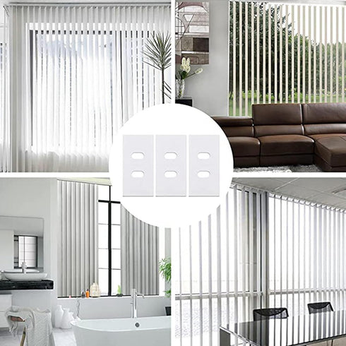 30 Sets (60 Pcs) Clear Vertical Blind Repair Tabs, Vertical Blinds Repair Kit, Vertical Blinds Replacement Slats?Pre-Cut Blind Fixers Peel Back Ad...