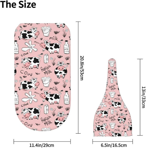 Funny Cow Milk Print Newborn Swaddle Blankets Hat Sets Soft Baby Receiving Blanket Swaddle Sack for Baby Shower Infant Boy Girl Gift...