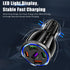 3 USB+2PD Car Charger Adapter Fast Charging,75W USB C Car Charger, 5 Port Type A Cigarette Lighter USB Charger for iPhone/Android/Samsung Galaxy S...