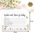 Giftideaworkshop 50 Woodland Baby Shower Wishes and Advice for The Mom-to-Be? Baby Advice Cards for Baby Shower Game?4X6 inch....