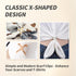 3PCS X-Shaped Scarf Ring Buckles Modern Fashion Accessories for Women's Scarves Shawls and T-Shirts Elegant Silk Scarf Clips...