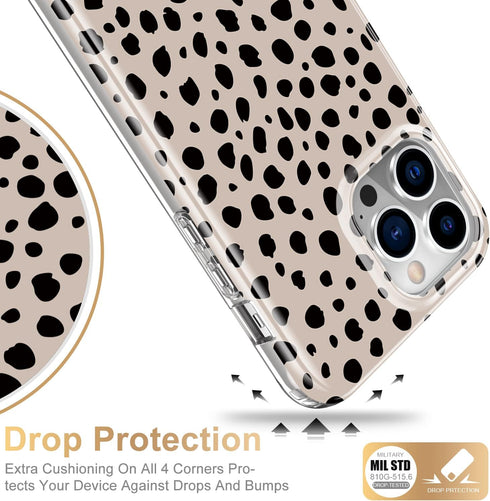 Esdot for iPhone 13 Pro Max Case with Built-in Screen Protector,Military Grade Cover with Fashion Designs for Women Girls,Protective Phone Case 6....
