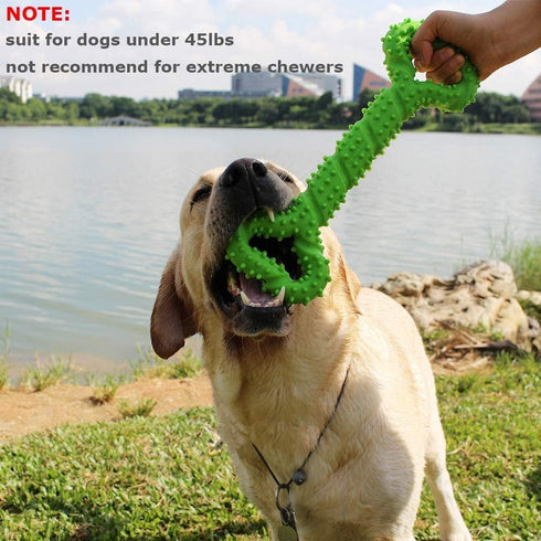Durable Dog Chew Toys 13 Inch Bone Shape Extra Large Dog Toys with Convex Design Strong Tug Toy for Aggressive Chewers Medium and Large Dogs Tooth...