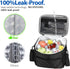 Gloppie Lunch Box for Men Women Insulated Lunch Bag Reusable Lunch Cooler Bag, Black...