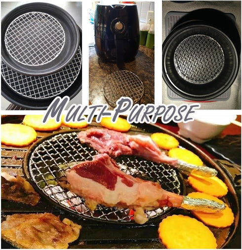 Wire Steaming Cooling and Baking Barbecue Rack Dia 8.9" Stainless Steel Cross Wire for Air Fryer Instant Pot Pressure Cooker Canning Dutch Oven (2...