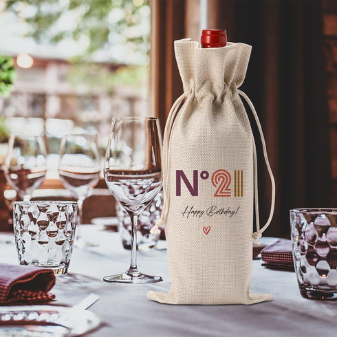 Happy 21st Birthday Party Decorations for Her Him, Cool 21st Birthday Gifts for Her Him Wine Bag, Unique 21 Year Old Birthday Gifts for Her Women ...