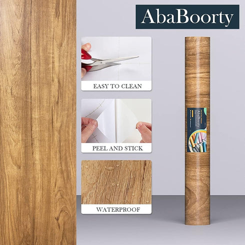 Wood Contact Paper Wood Wallpaper Wood Peel and Stick Wall Paper Waterproof Self Adhesive Wood Paper Countertop Desk Table Top Sticker Cover Wood ...