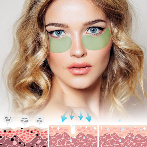 Under Eye Masks, Under Eye Patches (30 Pairs) for Puffy Eyes and Dark Circles Treatment, Hydrating Eye Patch Skincare, Daily Under Eye Mask with H...