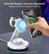 3 in 1 Mag-Safe Charger Stand, Magnetic Foldable Wireless Charging Station for Apple, Rotating & Light Adjust, Compatible with iPhone 15/14/13/12 ...