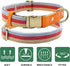 Canvas Nylon Dog Collar Durable and Adjustable Classic Pet Collars with Quick-Release Metal Buckle and D-Ring for Small Medium Large Boy and Girl ...
