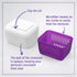 Dentures Cleaner Soaking Bath – Cleaning Container for Dental Appliances’ Solution (Classic)...