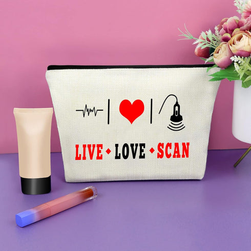 Sonographer Gifts Appreciation Gifts for Women Makeup Bag Thank You Gift for Friends Retirement Gift for Her Radiologist Gift Thank you Gift Chris...