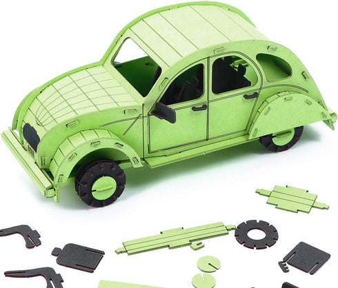 3D Paper Puzzle, 3 Assorted Cars, 3D Cardboard Model Car kit, DIY Set for Child, Educational Craft Puzzles, Gift for Boys...