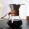 Coffee Brewer,Pour Over Coffee Maker 400ml Double Filter Wooden Sleeve Coffee Brewer Filter Suitable for Home Cafe Parties...