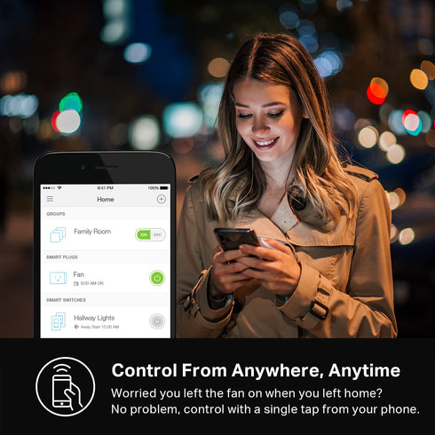 Kasa Smart Plug Mini 15A, Apple HomeKit Supported, Smart Outlet Works with Siri, Alexa & Google Home, UL Certified, App Control, Scheduling, Timer...