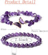 DUQGUHO 2Pcs Butterfly Bracelets for Women Healing Crystals Bracelets for Women Natural Gemstone Stretchable Chip Jewelry 8mm Crystal Beaded Brace...