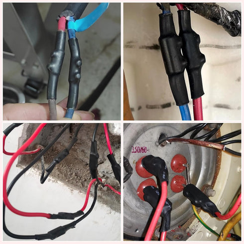 10PCS 10Awg 60A Quick Wiring Connection Terminal, Wire Connector with Set Screws and Thermoplastic Tube...