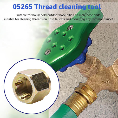 05265 Thread Cleaner Tools,for most of The ordinary faucet,Width 1.25 inches Hose Thread Cleaner...