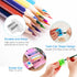 Dual Hole Pencil Sharpener - 24 Pieces Pencil Sharpeners Manual with Lid for School Home Office,Angel Tree Compact Handheld Pencil Sharpener Assor...