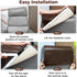 Recliner Headrest Protector Faux Leather Headrest Cover for Recliner Chair Couch Headrest Cover for Furniture Sofa Protector Chair Arm Covers for ...