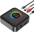 M10 RGB Upgraded Bluetooth 5.4 Audio Receiver Transmitter for TV Home Stereo/Speakers Bluetooth Audio Adapter with Display, USB, RCA, 3.5 mm AUX, ...