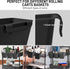 5 Pack Hanging Cup Holders, Multipurpose Rolling Cart Accessories Utility Cart Accessories for Art & Craft Supplies, Space Saving Hanging Storage ...